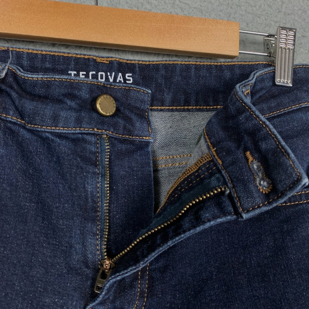 Tecovas Straight Jeans Women's 27 Blue Dark Wash High Rise Stretch Denim Western - Picture 8 of 12